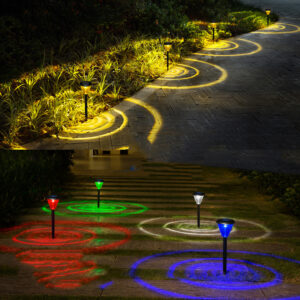 Solar Pathway Lights LED Waterproof Plug-in Garden Atmosphere Landscape Light Waterproof Solar Path Lights Decorative For Yard Path Lawn