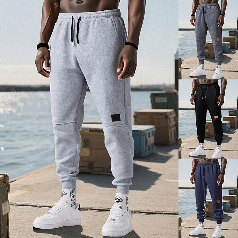 Fleece-lined Jogger Sweatpants 1 Fleece-lined Jogger Sweatpants