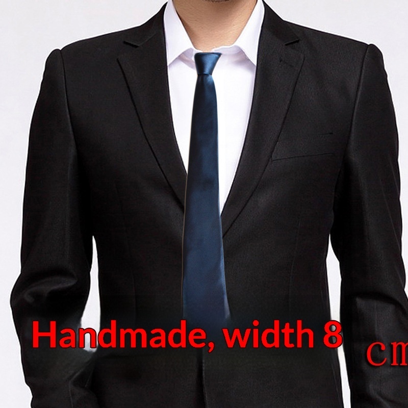 Men's Formal Slid-color Tie 3 Men's Formal Slid-color Tie - Image 3