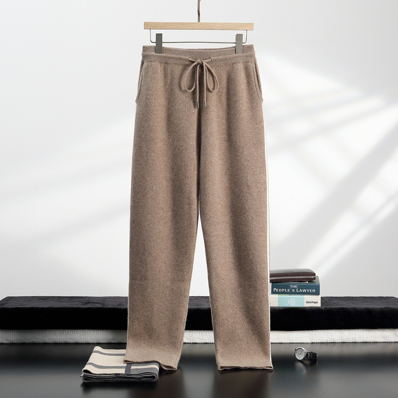 Cashmere Loose Knitted Casual Pants 1 Cashmere Loose Knitted Casual Pants
