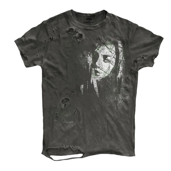 Distressed Washed Short-sleeve Ripped T-shirt For Men 2 Distressed Washed Short-sleeve Ripped T-shirt For Men - Image 2