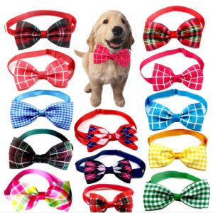 Plaid Pet Scarf and Tie Collar Accessory for Cats and Dogs