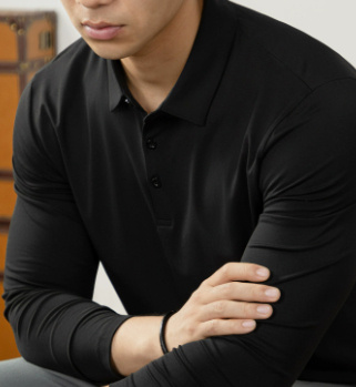 Men's Polo Shirt With Lapel Collar 4 Men's Polo Shirt With Lapel Collar - Image 4