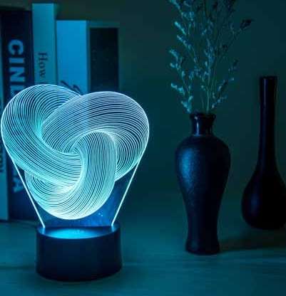 LED 3D Night Light Touch 3D Lighting 5 LED 3D Night Light Touch 3D Lighting - Image 5