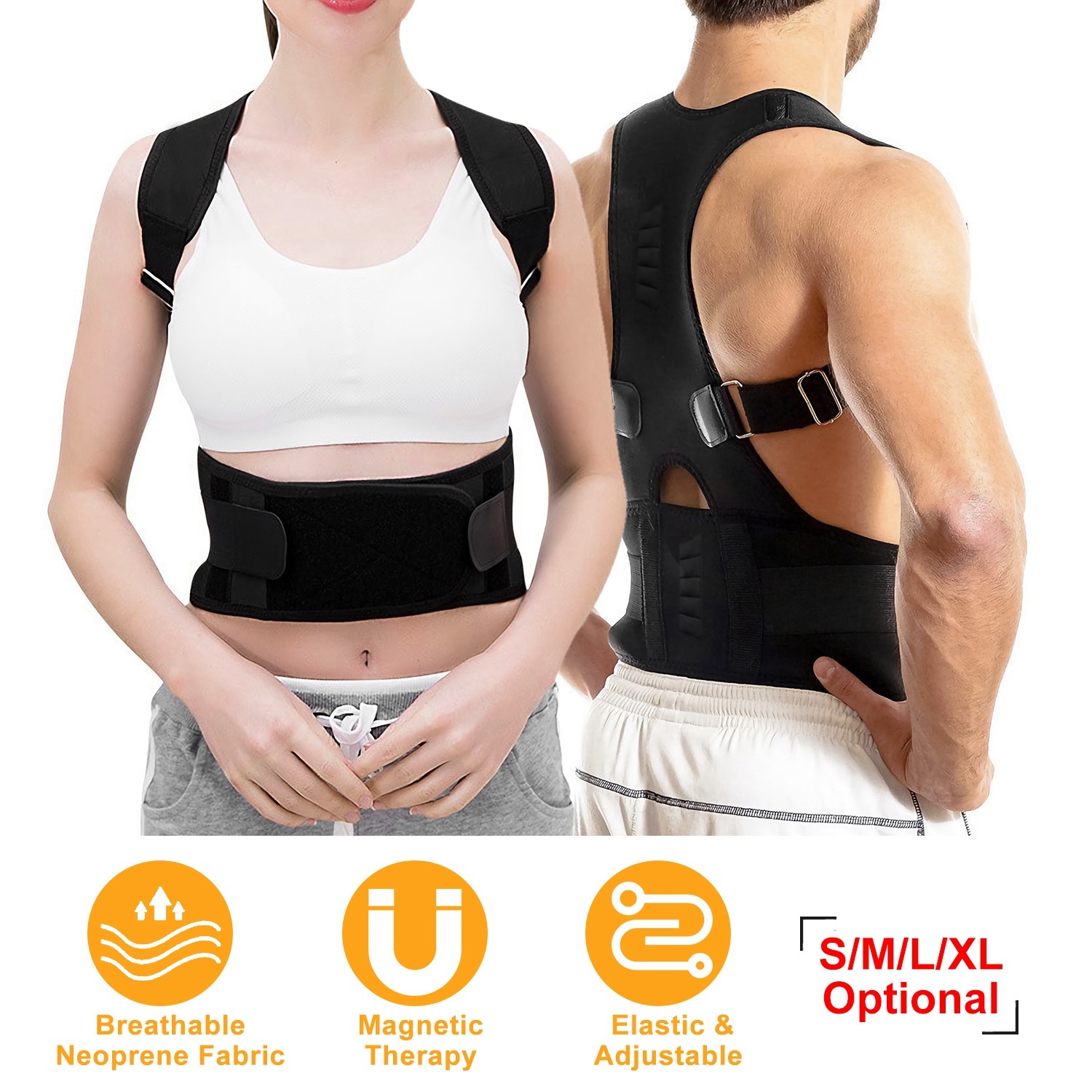 Posture Support Magnetic Lumbar Adjustable Braces For Pain Relief 9 Posture Support Magnetic Lumbar Adjustable Braces For Pain Relief - Image 9