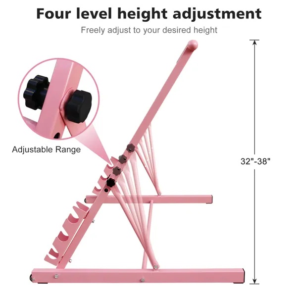 3.5 FT Solid Wood Ballet Barre With Adjustable Range Of 31.5-39.5 Inches For Dance Practice 4 3.5 FT Solid Wood Ballet Barre With Adjustable Range Of 31.5-39.5 Inches For Dance Practice - Image 4