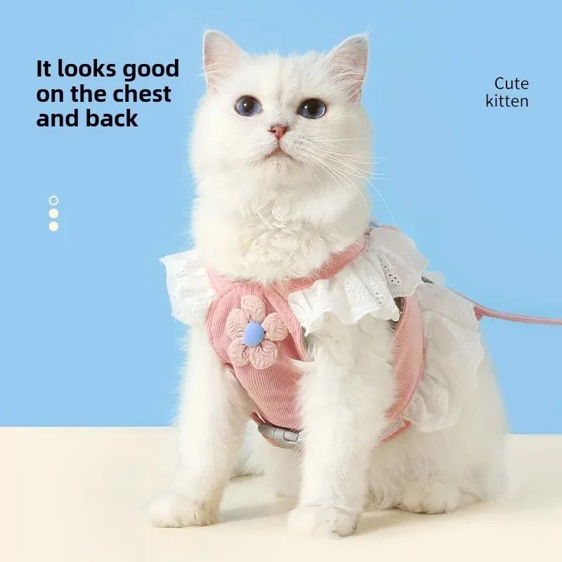 Pet Harness & Leash Set for Puppies, Dogs and Cats 1 Pet Harness & Leash Set for Puppies, Dogs and Cats