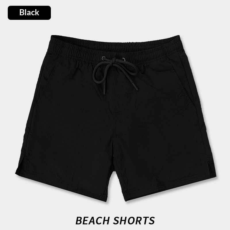 Solid-color Breathable Quick-drying Beach Shorts 3 Solid-color Breathable Quick-drying Beach Shorts - Image 3