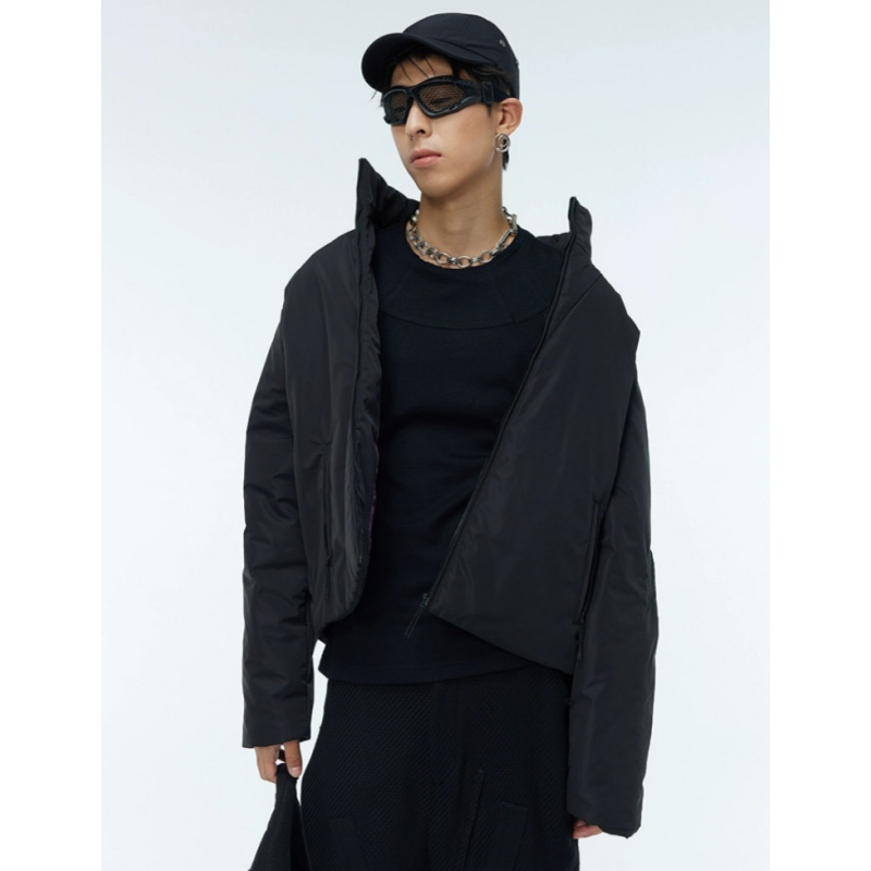 Men's Retro Stand-Collar Cotton Jacket 7 Men's Retro Stand-Collar Cotton Jacket - Image 7
