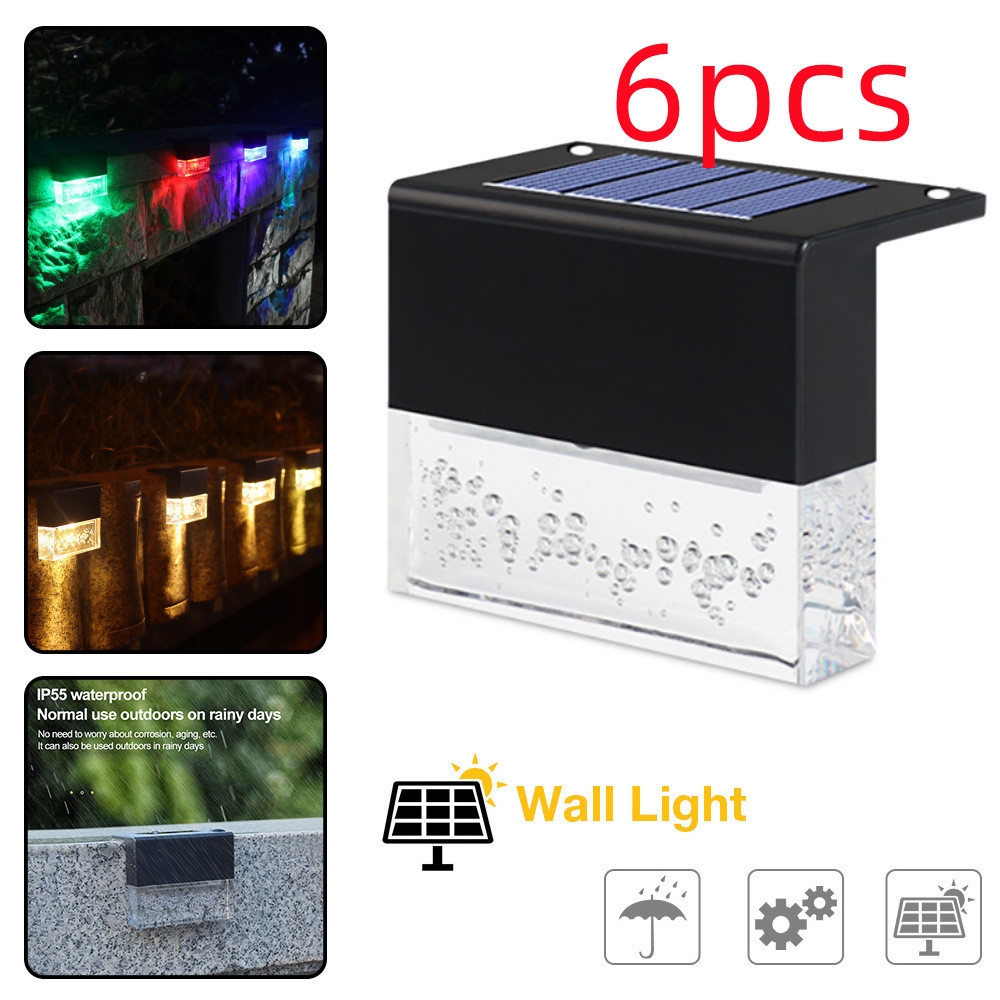 Waterproof New RGB LED Solar Light Step Fence Light 2 Waterproof New RGB LED Solar Light Step Fence Light - Image 2