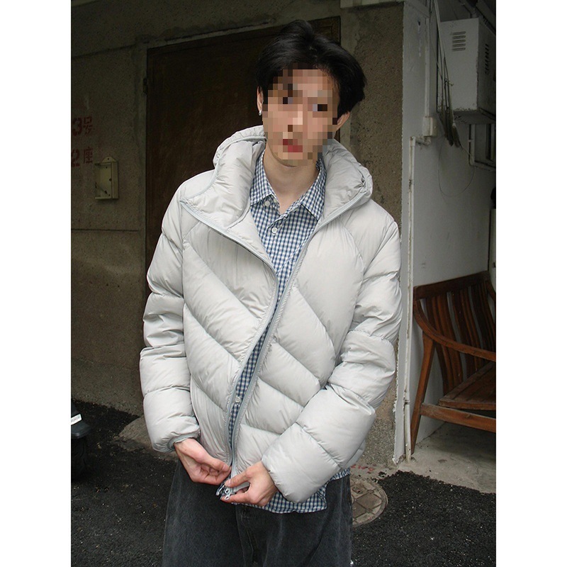 Mens Winter Thickened Warm Loose-Fit Coat With Diagonal Zipper 2 Mens Winter Thickened Warm Loose-Fit Coat With Diagonal Zipper - Image 2