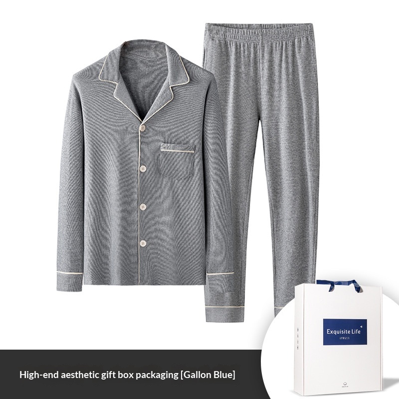 Jacquard Plaid Men's Pajama Set 4 Jacquard Plaid Men's Pajama Set - Image 4