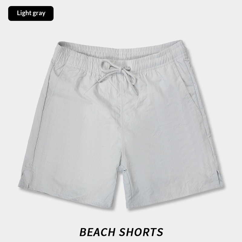 Solid-color Breathable Quick-drying Beach Shorts 4 Solid-color Breathable Quick-drying Beach Shorts - Image 4