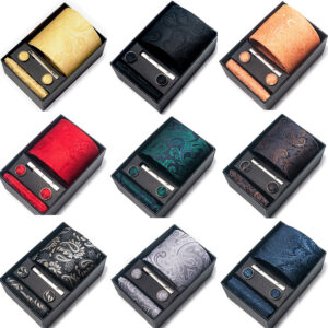 Men's Polyester Yarn-dyed Jacquard Formal Tie