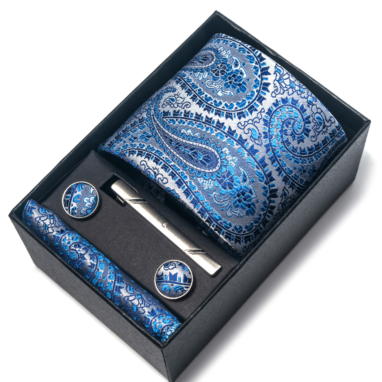 Men's Polyester Yarn-dyed Jacquard Formal Tie 10 Men's Polyester Yarn-dyed Jacquard Formal Tie - Image 10