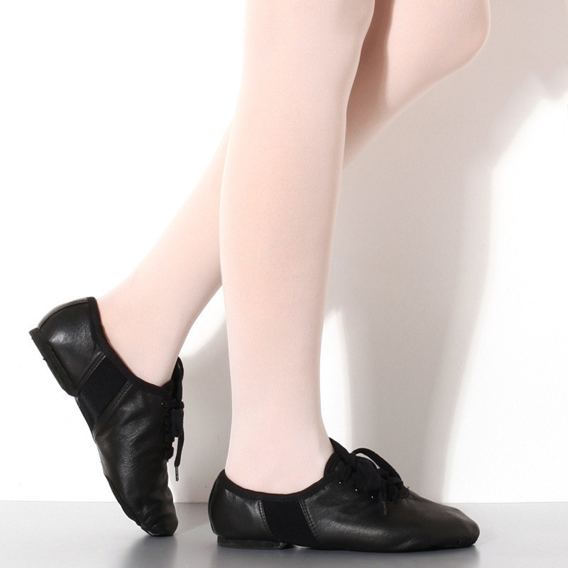 Leather Soft Bottom Practice Folk Dancing Shoes 4 Leather Soft Bottom Practice Folk Dancing Shoes - Image 4