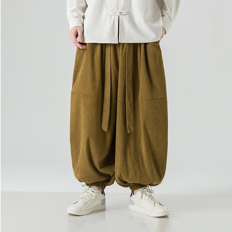 Loose-fitting Harem Pants With Elastic Cuffs 1 Loose-fitting Harem Pants With Elastic Cuffs