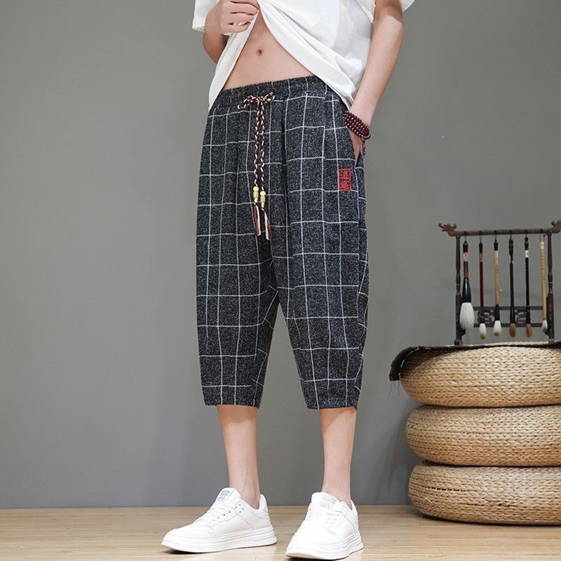 Plaid Cropped Harem Pants 7 Plaid Cropped Harem Pants - Image 7