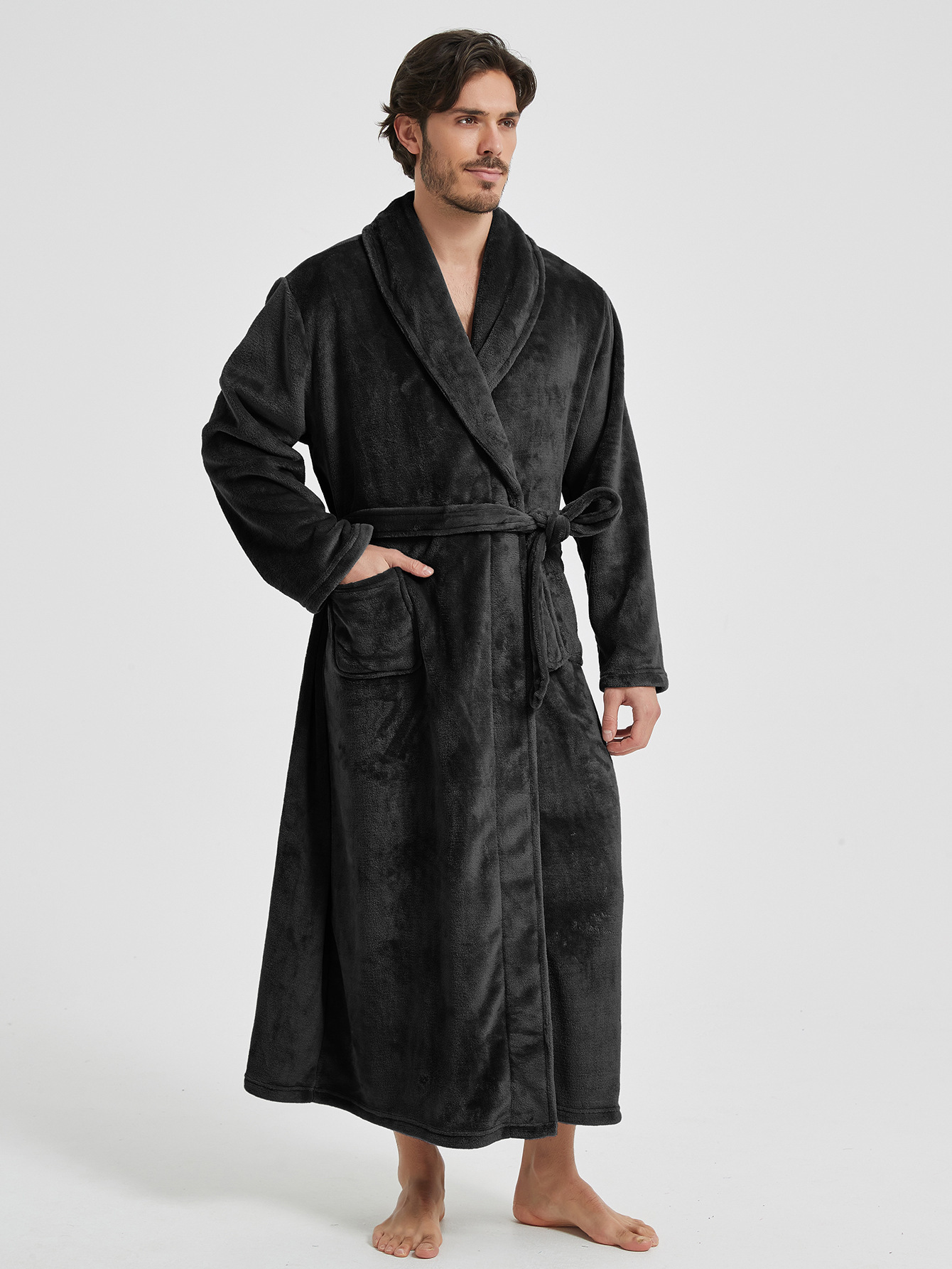 Flannel Men's Robe 4 Flannel Men's Robe - Image 4