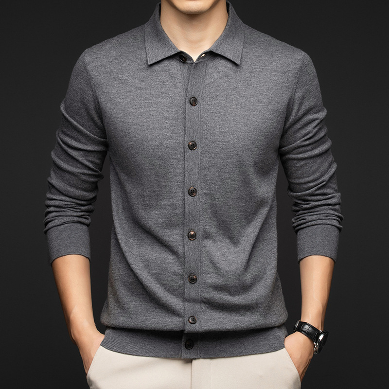 Men's Solid-color Wool Sweater 2 Men's Solid-color Wool Sweater - Image 2