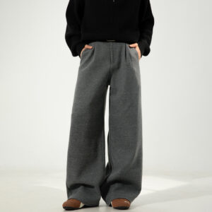 Home v4 VC 42 Wool Straight-leg Loose Pleated Casual Trousers
