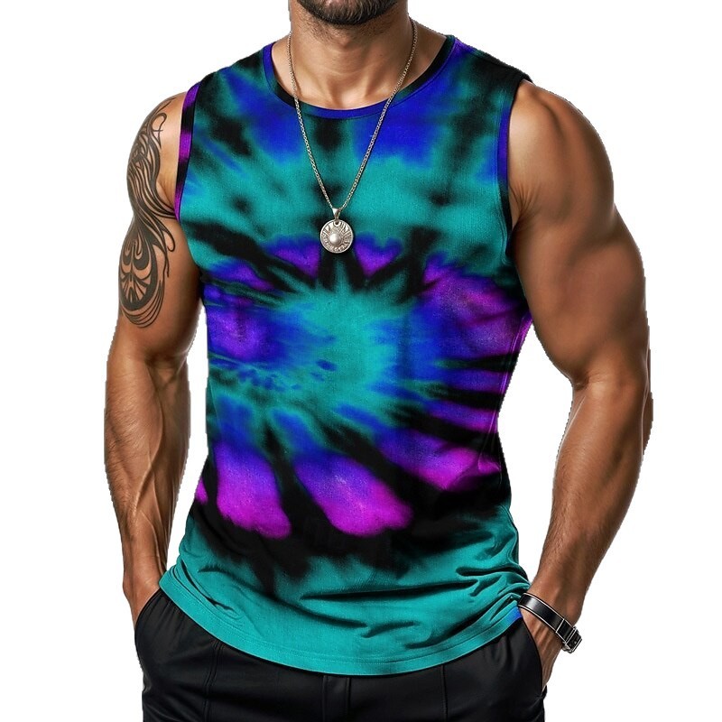 3D Digital Printing Sleeveless Men's Vest 3 3D Digital Printing Sleeveless Men's Vest - Image 3