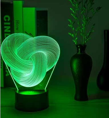 LED 3D Night Light Touch 3D Lighting 2 LED 3D Night Light Touch 3D Lighting - Image 2