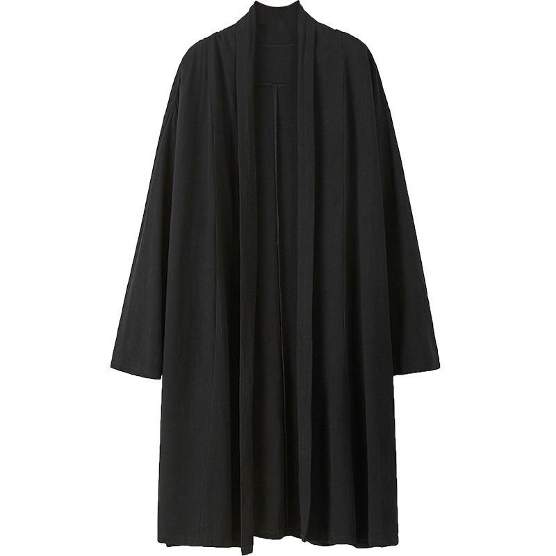 Men's Mandarin-collar Mid-length Trench Coat 2 Men's Mandarin-collar Mid-length Trench Coat - Image 2