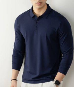 Men's Polo Shirt With Lapel Collar 5 Men's Polo Shirt With Lapel Collar - Image 5