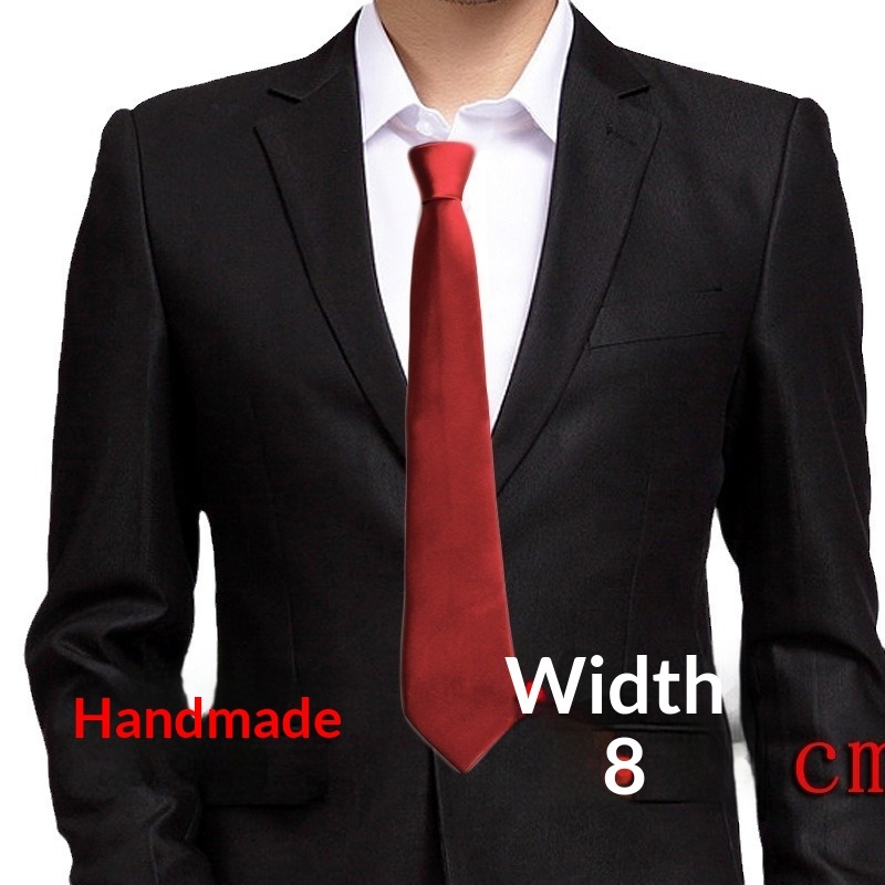 Men's Formal Slid-color Tie 8 Men's Formal Slid-color Tie - Image 8