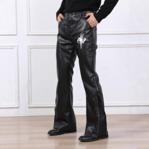 Home v4 VC 42 Men's Leather Wide-Leg Pants