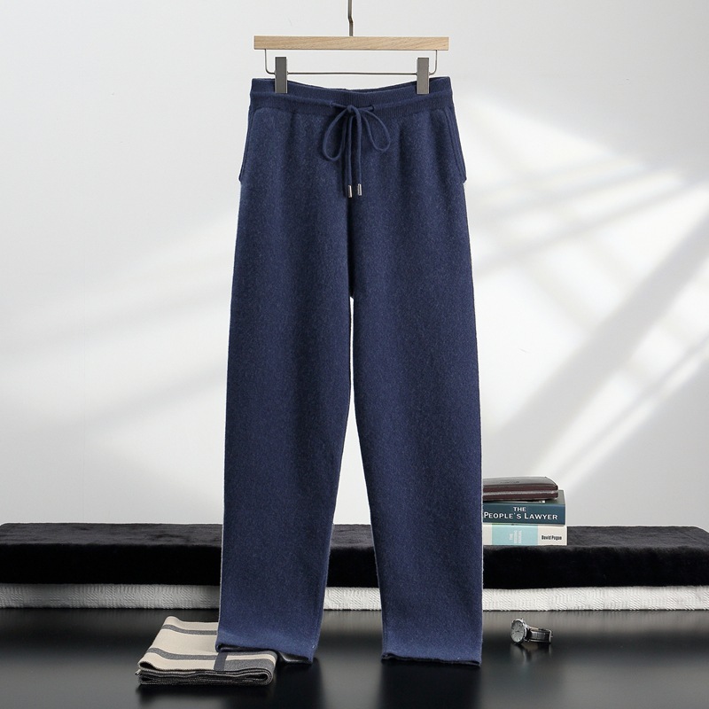 Cashmere Loose Knitted Casual Pants 5 Cashmere Loose Knitted Casual Pants - Image 5