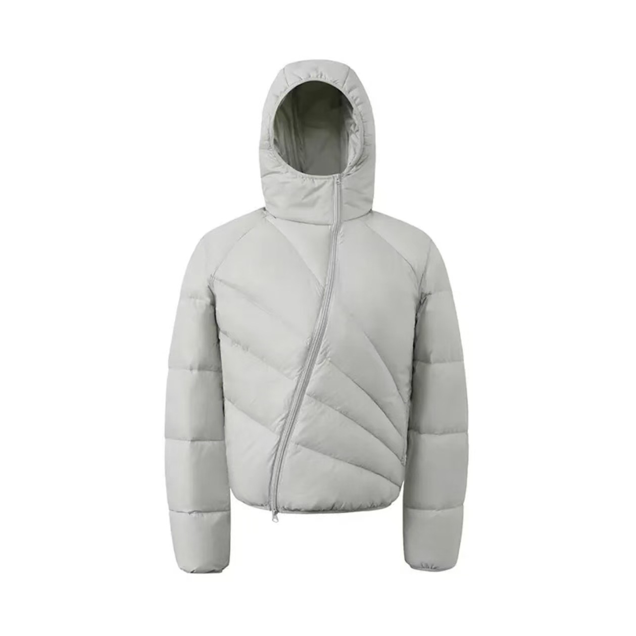 Mens Winter Thickened Warm Loose-Fit Coat With Diagonal Zipper 8 Mens Winter Thickened Warm Loose-Fit Coat With Diagonal Zipper - Image 8