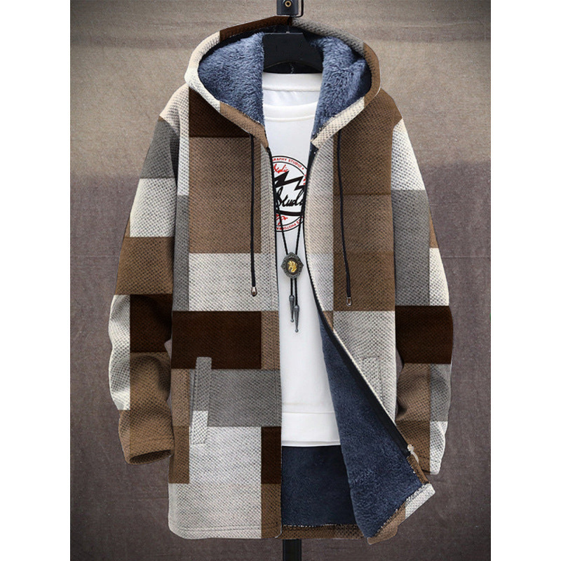 Men's Stylish Long Winter Casual Hooded Coat 2 Men's Stylish Long Winter Casual Hooded Coat - Image 2