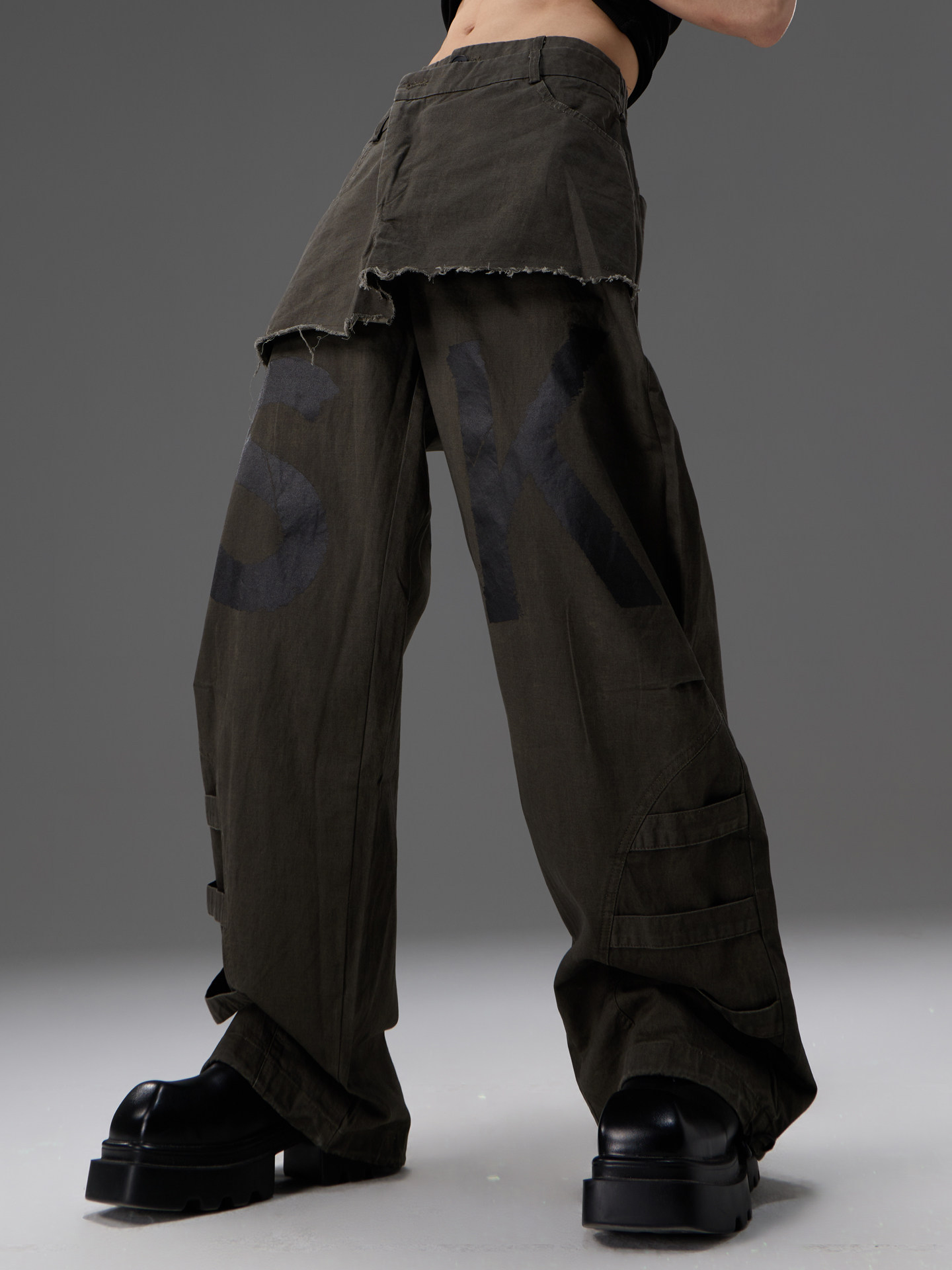 Two-piece Straight-leg Workwear Pants 6 Two-piece Straight-leg Workwear Pants - Image 6