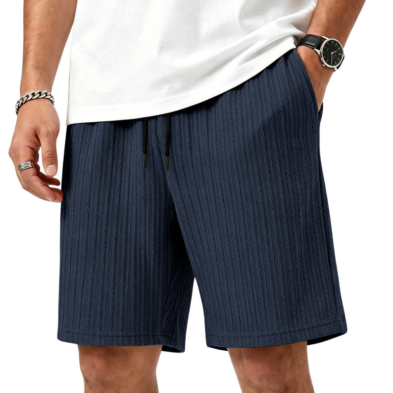 Jacquard Stretchable Loose-fit Shorts 2 Jacquard Stretchable Loose-fit Shorts - Image 2