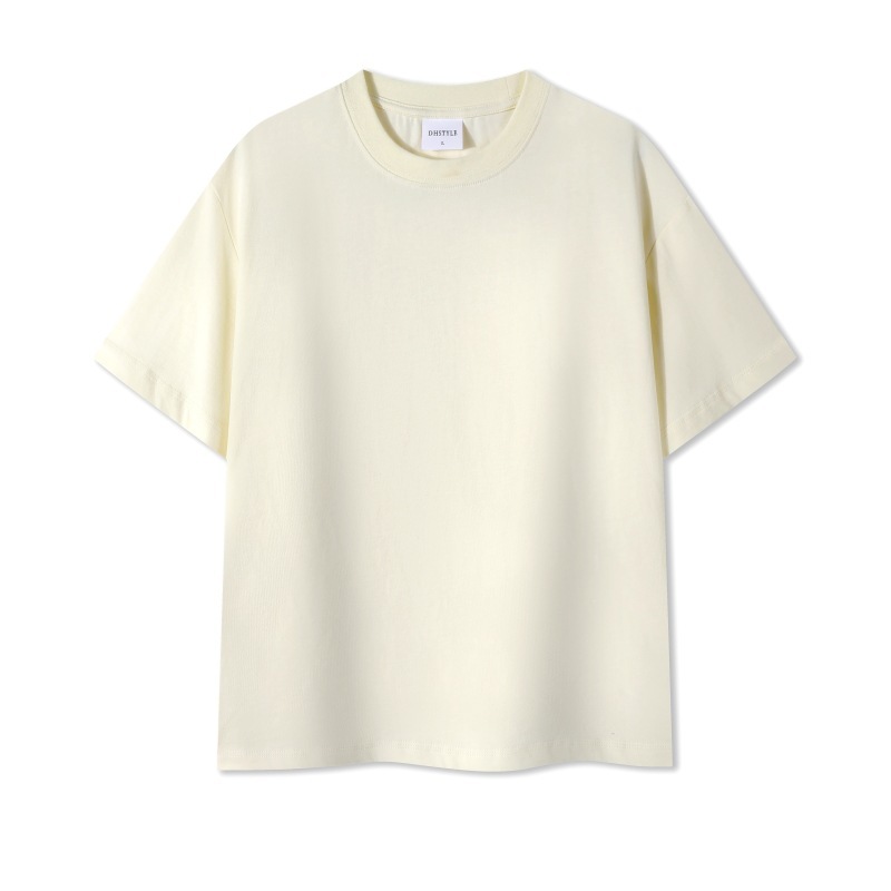 Men's Solid-color Round-neck T-shirt 3 Men's Solid-color Round-neck T-shirt - Image 3