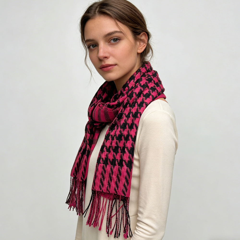 2pcs Textured Plush Scarf For Women & Men 5 2pcs Textured Plush Scarf For Women & Men - Image 5