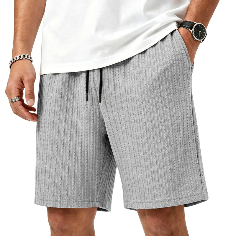 Jacquard Stretchable Loose-fit Shorts 8 Jacquard Stretchable Loose-fit Shorts - Image 8