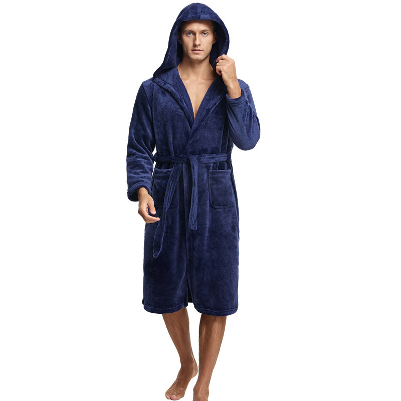 Couple Hooded Flannel Robes 2 Couple Hooded Flannel Robes - Image 2