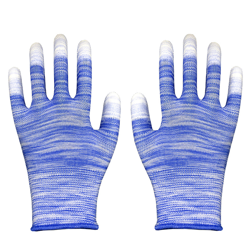 Colored Nylon PU-coated Safety Gloves 3 Colored Nylon PU-coated Safety Gloves - Image 3