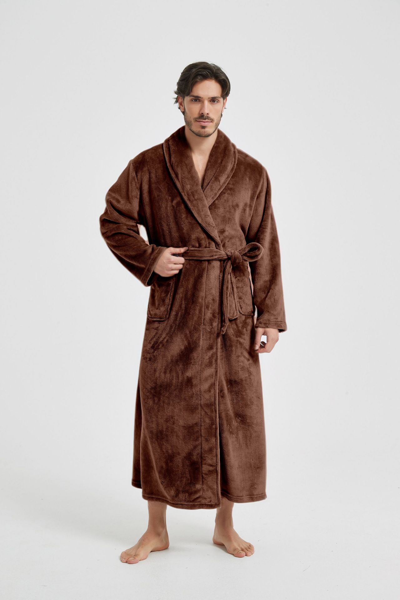 Flannel Men's Robe 8 Flannel Men's Robe - Image 8