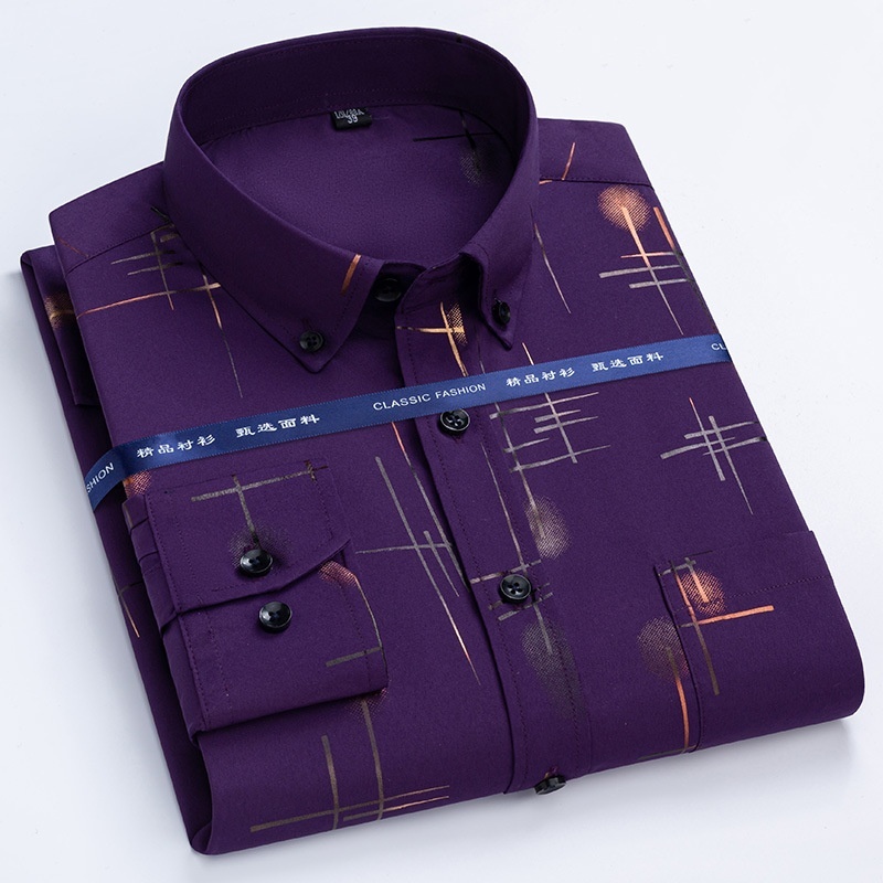 Men's Non-ironing, Anti-wrinkle, Plaid Shirt 8 Men's Non-ironing, Anti-wrinkle, Plaid Shirt - Image 8