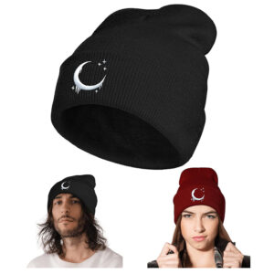 Embroidered Knitted Wool Hat