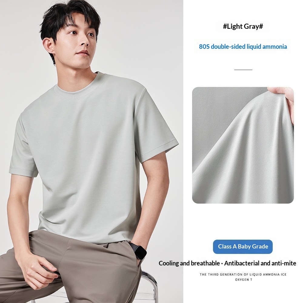 Short-sleeved Viscose T-shirt 9 Short-sleeved Viscose T-shirt - Image 9