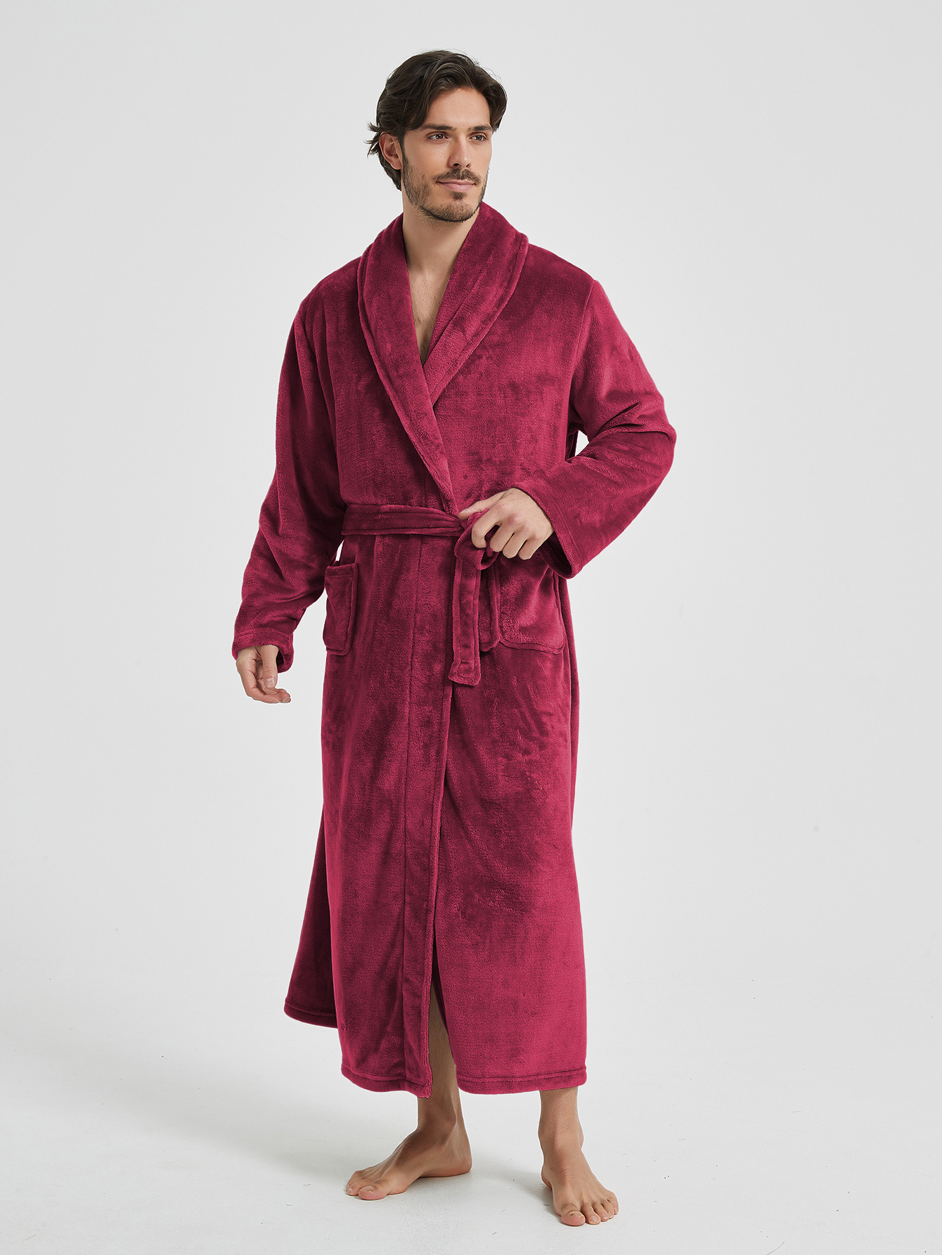 Flannel Men's Robe 2 Flannel Men's Robe - Image 2
