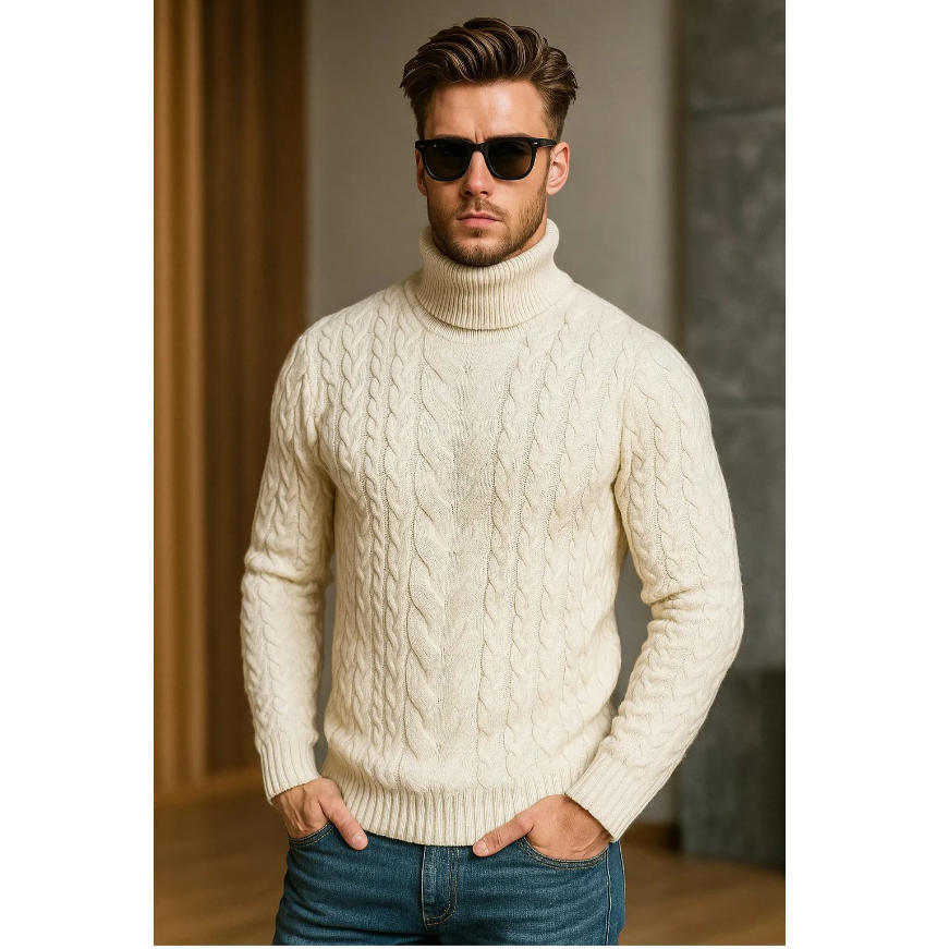 Men's Turtle neck Sweater 3 Men's Turtle neck Sweater - Image 3