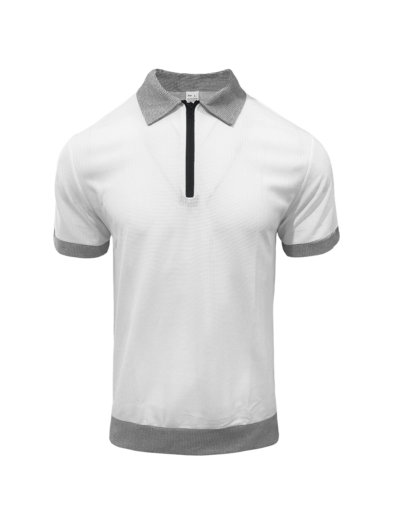 Lapel Collar And Short Sleeves Polo Shirt 6 Lapel Collar And Short Sleeves Polo Shirt - Image 6