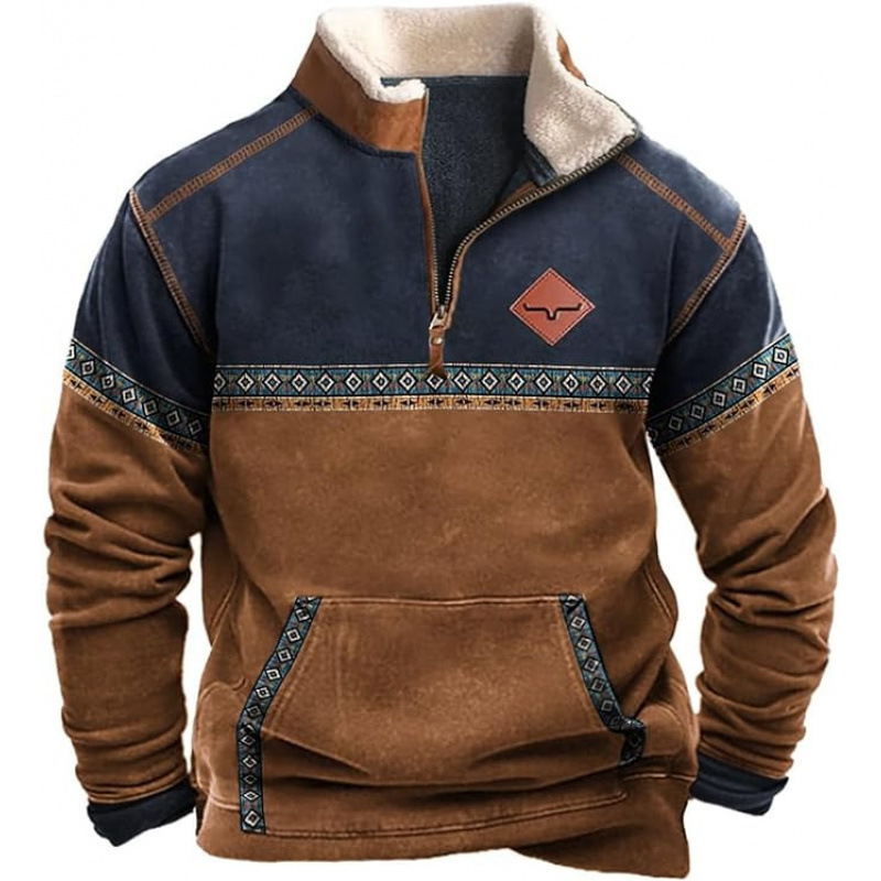 Men's Digital Print Long Sleeve Shirt 1 Men's Digital Print Long Sleeve Shirt