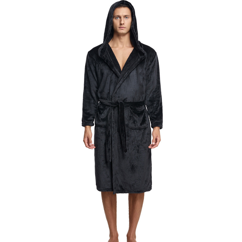 Couple Hooded Flannel Robes 1 Couple Hooded Flannel Robes